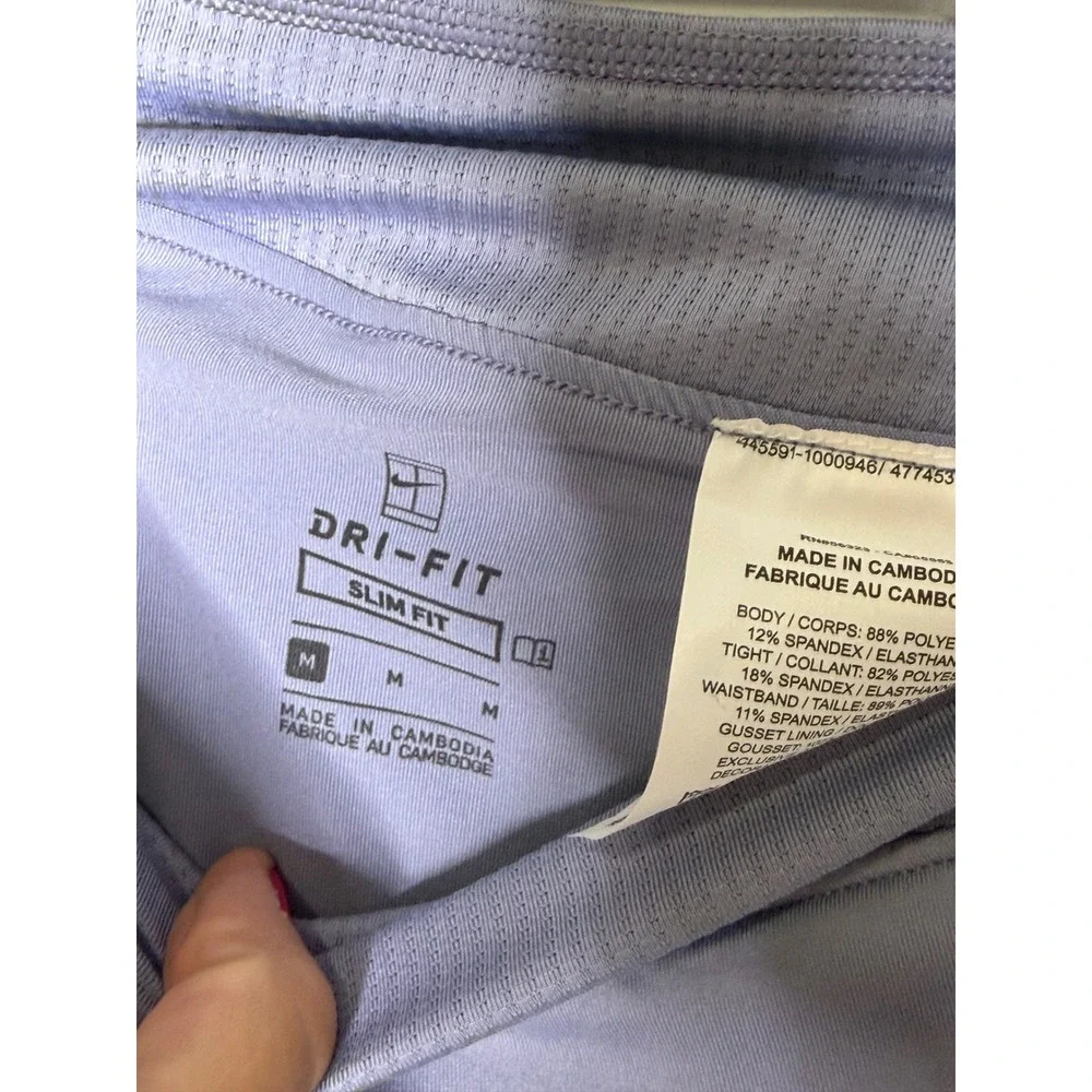 Nike Court Dri-FIT Victory Tennis Skort Light Purple Lavender Slim Fit 347